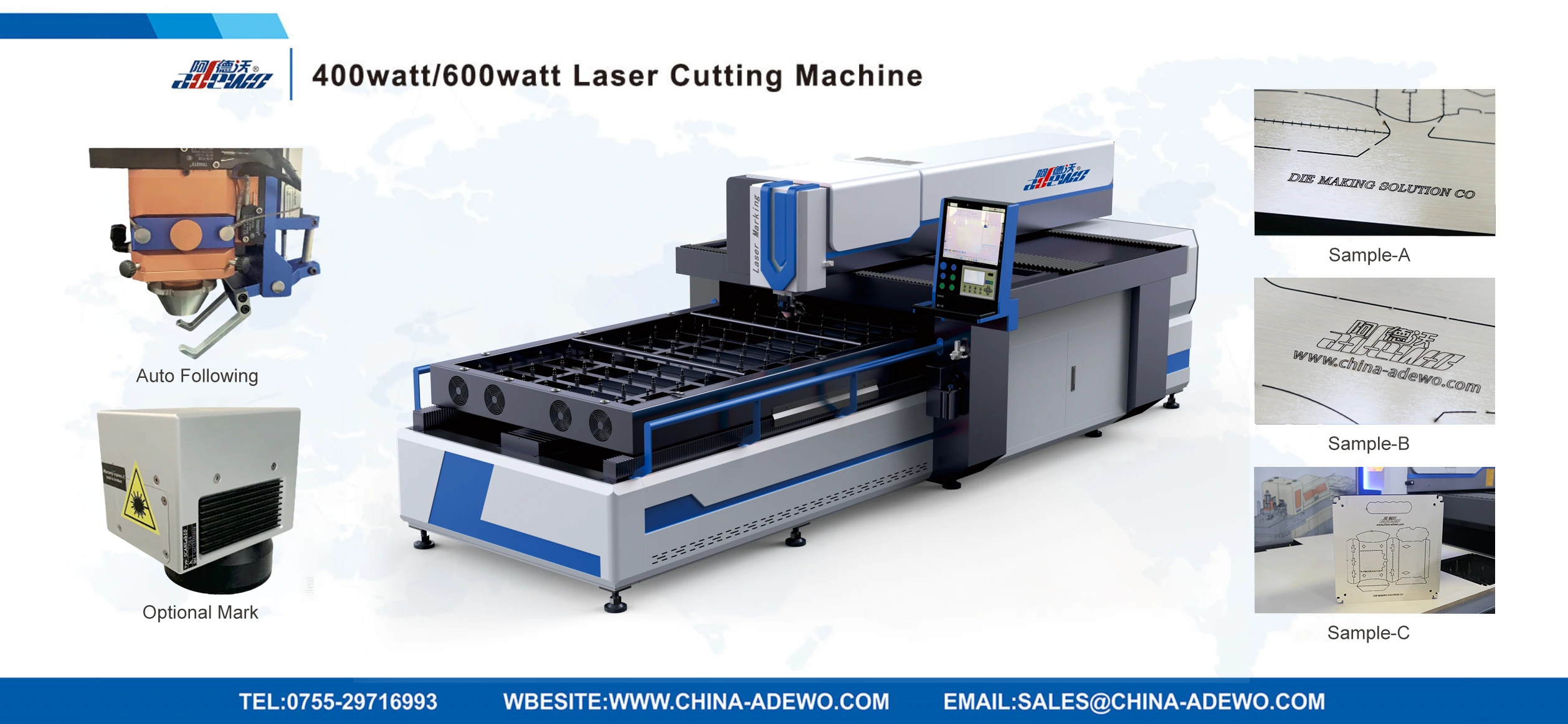 400watt/600watt الشركة المصنعة لآلة القطع بالليزر